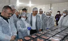 Belediye Başkanları Eşme’deki Et Entegre Tesislerini İnceledi