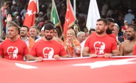 Merkezefendi Yağlı Güreşleri'nde Başpehlivanlık Unvanını Mustafa Taş Kazandı