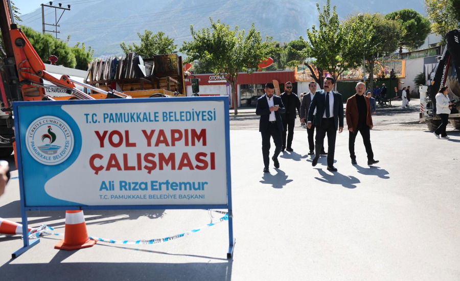 Pamukkale Belediyesi Asmalıevler Mahallesi'nde Modern Yol Yenileme Projesi Başlattı