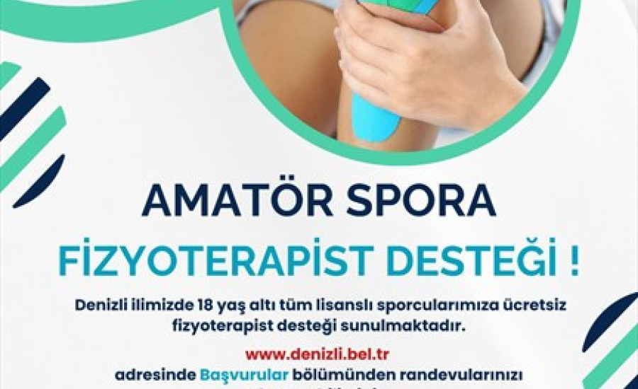 Denizli Büyükşehir Belediyesi'nden 18 Yaş Altı Amatör Sporculara Ücretsiz Fizyoterapist Desteği